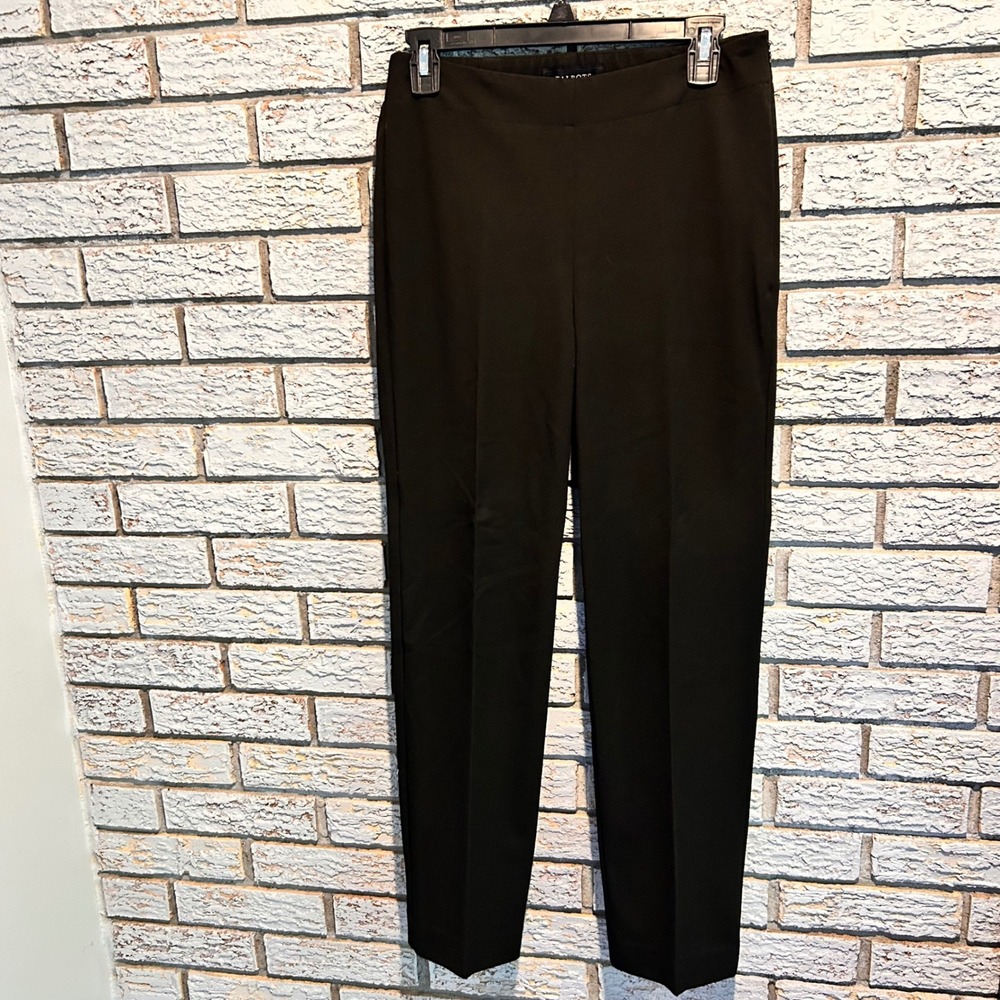 Talbots Heritage Black Straight Leg Side Zip Dress Pants Trousers Women Size 2